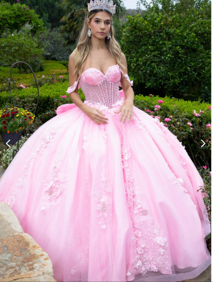 Vestido de Quinceañera Rosa