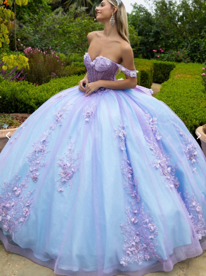 Vestido de Quinceañera Mora Azul